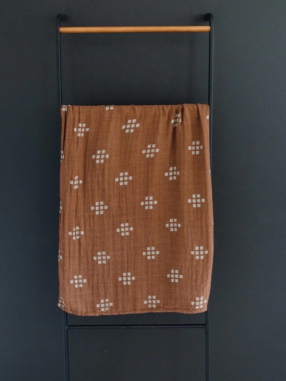 Mebie Baby Brown Muslin Swaddle Blanket